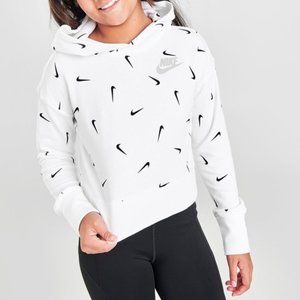 NWT Nike Girls' Sportswear Swooshfetti Pullover Hoodie - Medium